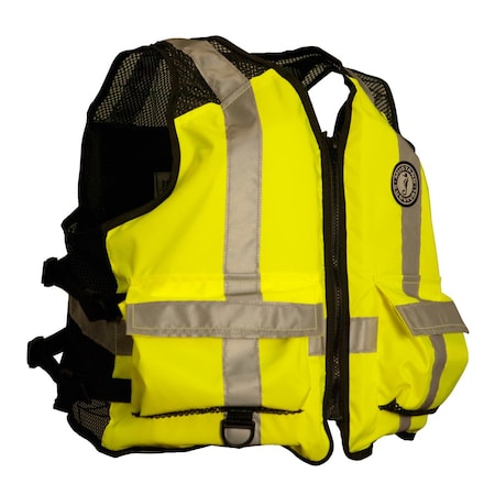 Mustang Survival High Visibility Industrial Mesh Vest LXl MV1254T3-239-L/XL-216